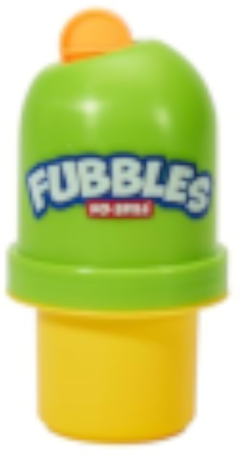 Little Kids Fubbles no-spill bubble tumbler and wand caregivers bring to memory-care courtyard visits