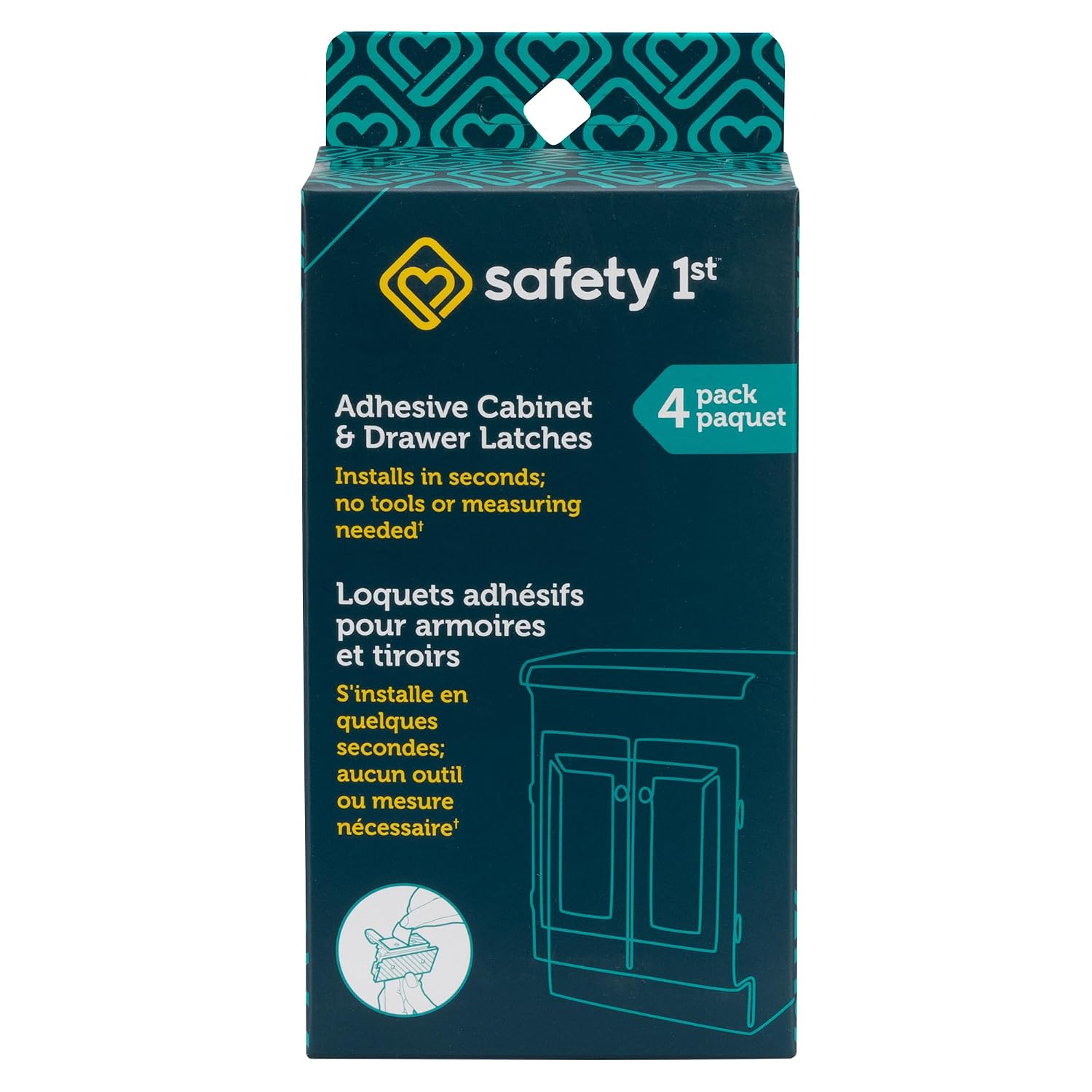 Cabinet locks caregivers use to secure cleaners, meds, and alcohol in a parent's home with dementia