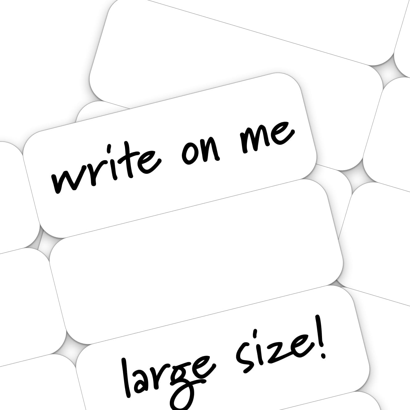 Writable iron-on name tags for clothing caregivers use before memory care move-in