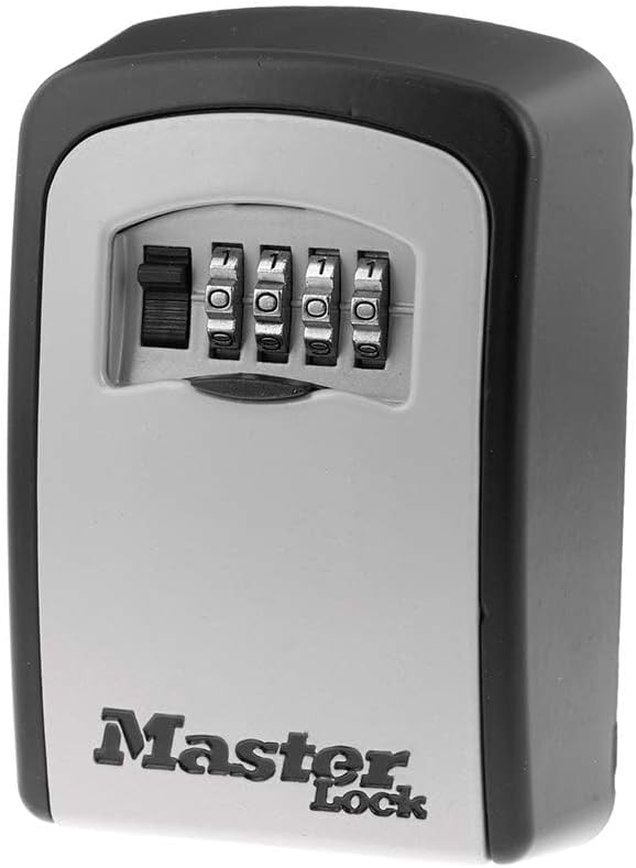 Master Lock key lock box caregivers use to control car key access during the dementia driving handoff